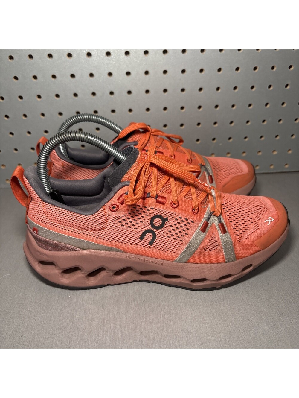 On Cloudsurfer Trail Waterproof Shoes Womens Size 8 Pink Blush Running Sneakers